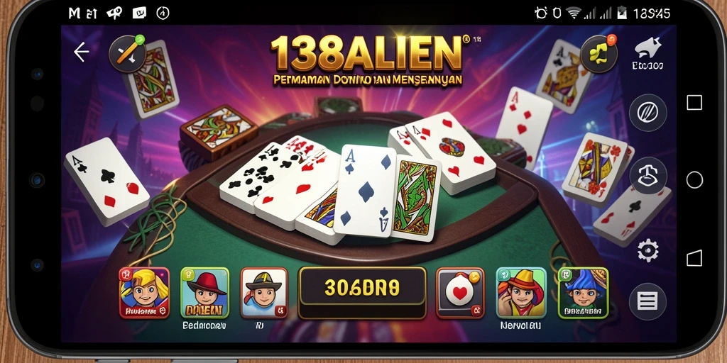 Tampilan gameplay menarik dari 138ALIEN dengan domino.