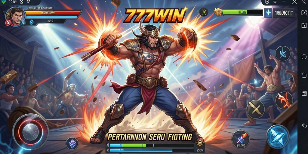 Tampilan gameplay <strong>777WIN</strong> yang mendebarkan dan penuh aksi.