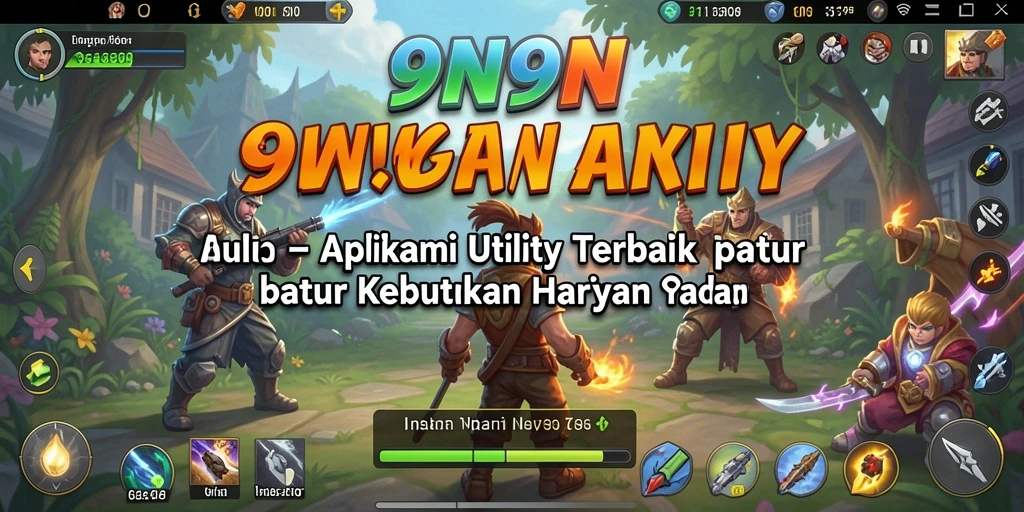 Screenshot aplikasi 9N9N yang menunjukkan antarmuka pengguna yang ramah.