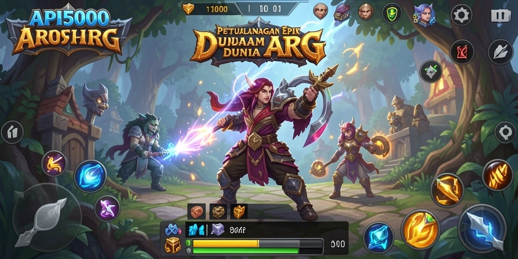 Tangkapan layar gameplay API5000 yang menampilkan aksi nyata dalam dunia ARPG.