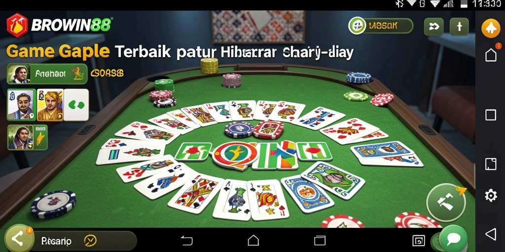 Tampilan gameplay Gaple yang menarik dan interaktif.