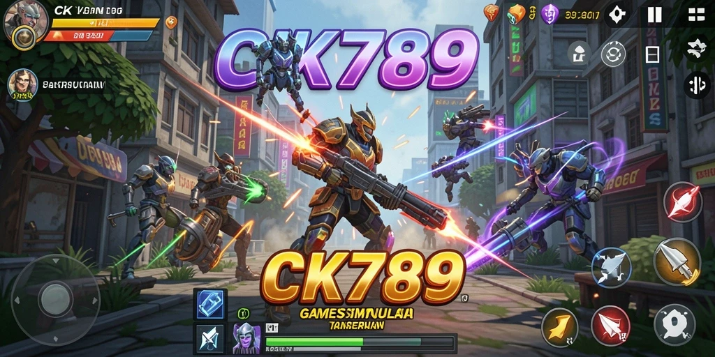 Screenshot gameplay CK789 yang menampilkan dunia simulasi yang menarik.
