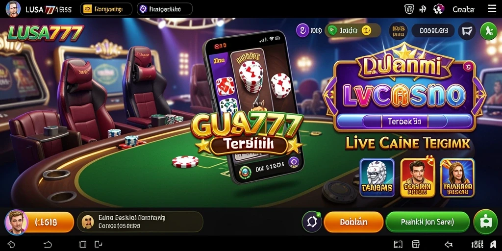 Tampilan gameplay LUSA777 yang menarik dan interaktif di Live Casino.