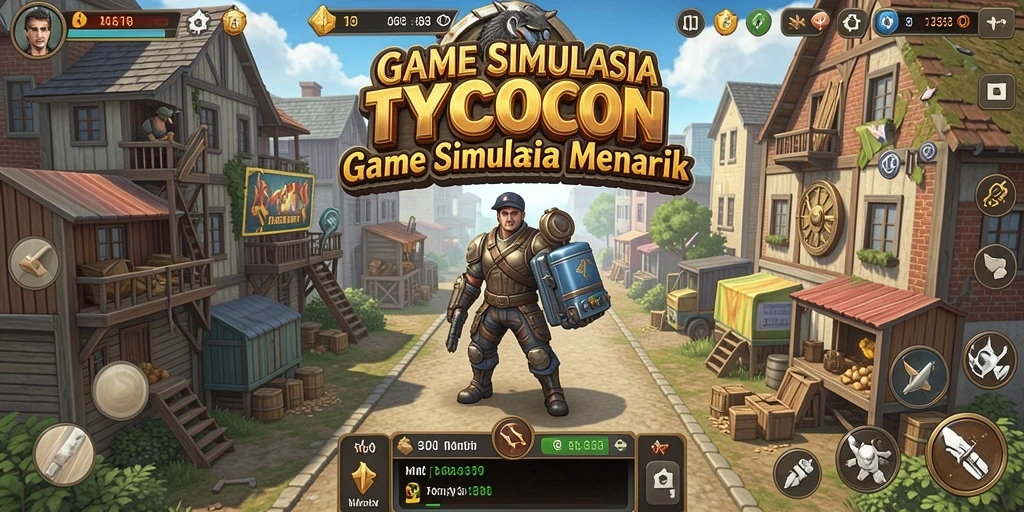 Screenshot MPO08 menampilkan gameplay yang seru dan strategi manajemen bisnis.