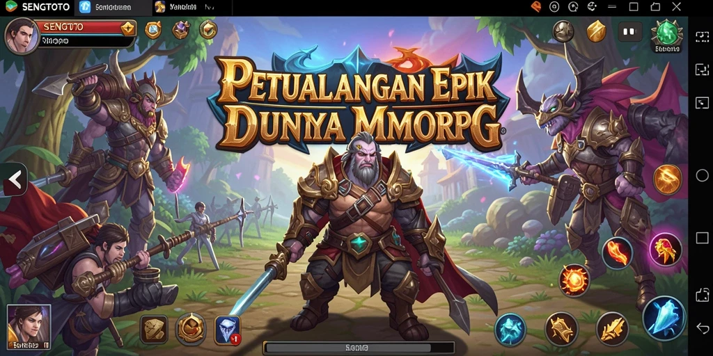 Screenshot gameplay SENGTOTO yang menampilkan aksi seru di dunia MMORPG.
