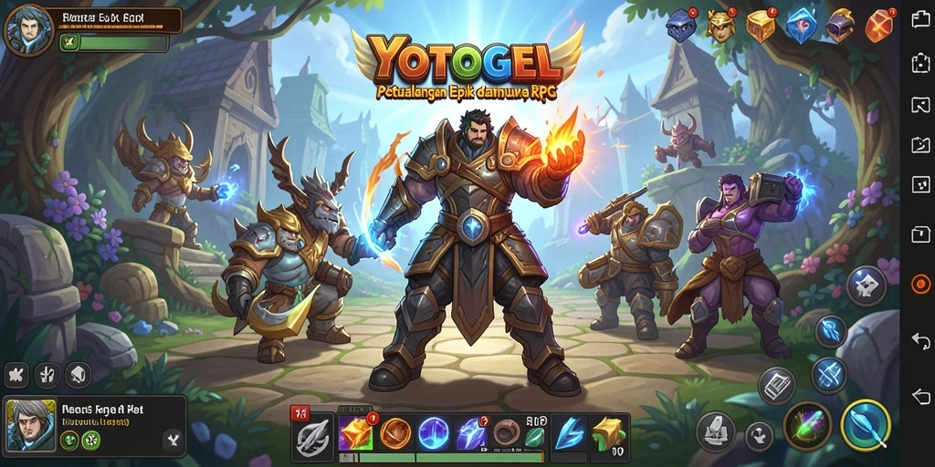 Tampilan gameplay menawan dalam petualangan RPG YOTOGEL.